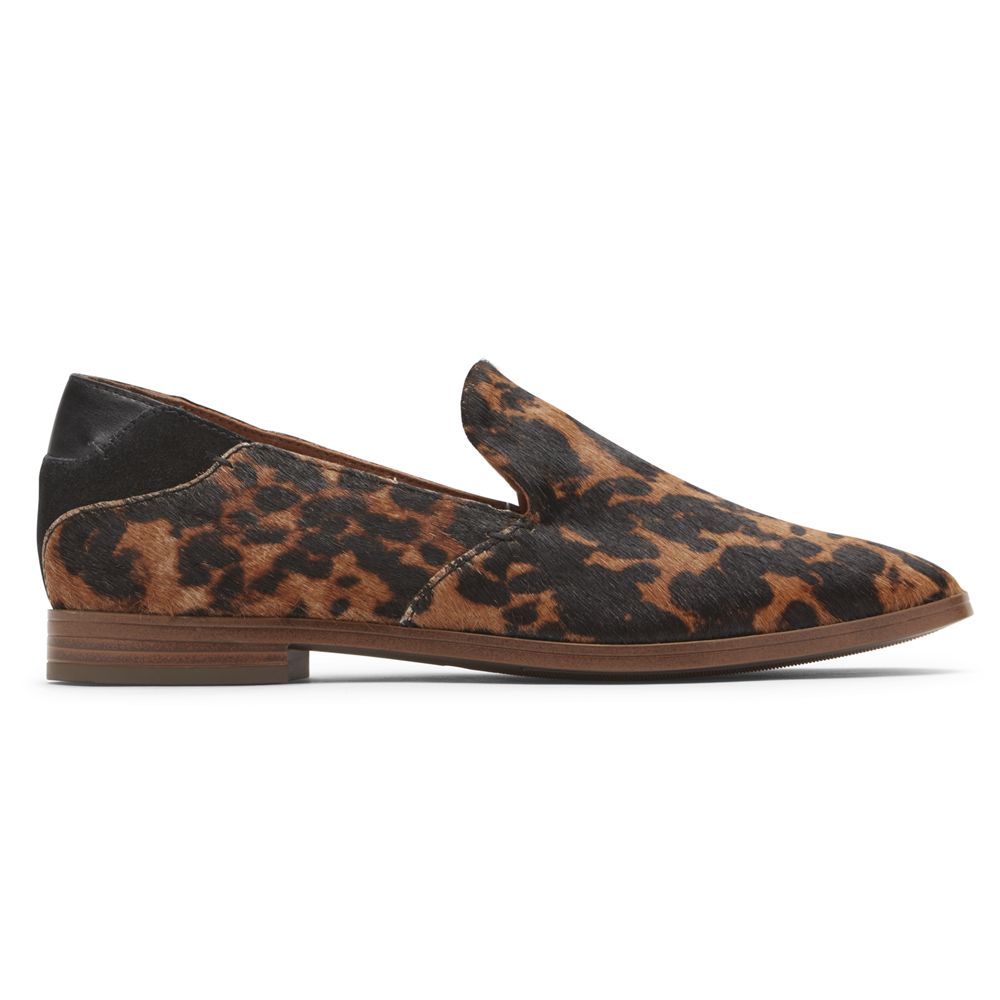 Rockport Women's Perpetua Loafers - Leopard - USA (2597MTLUS)